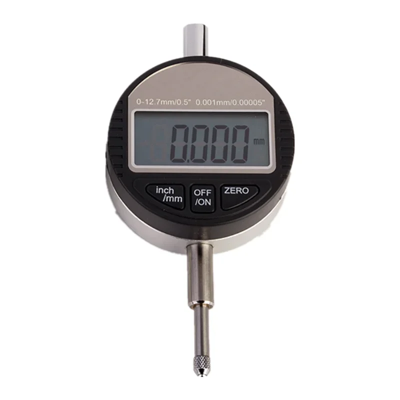 Digital Dial Indicator, Range 0-0.5 Inch/12.7 mm, Resolution 0.0005 Inch/0.01mm