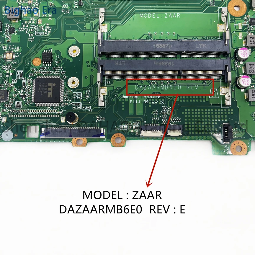 Imagem -03 - Zaar-placa-mãe Portátil para Acer Aspire Dazaarmb6e0 E5576 E5-576g i7 i5 I38130u Cpu Ddr3l Nbgrx11001 Nb.grx11.001