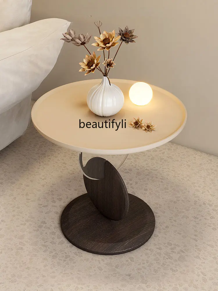 

Modern Light Luxury Creative Corner Table Sofa Side Table Small round Table Advanced Artistic Sense Minimalist