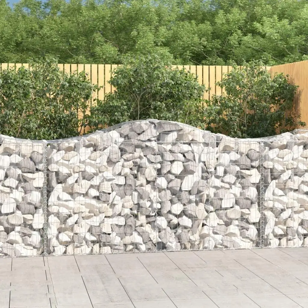 Galvanized Iron Arched Gabion Basket 78.7x19.7x39.4/47.2 for Landscaping and Garden Design