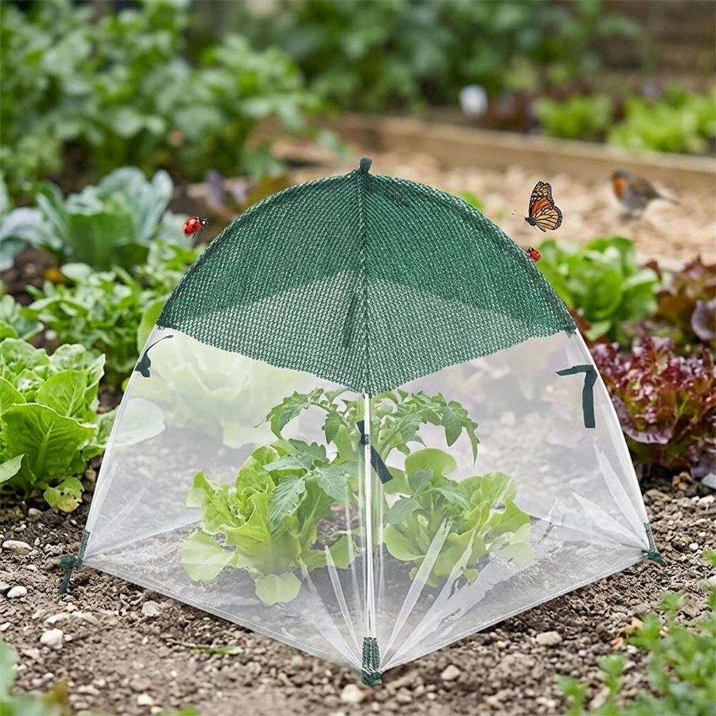 Plant-Protection Cover Tent Anti Bird Insect Barrier PE Frame Easy Setup For Garden Flowers Vegetables Protective Tent