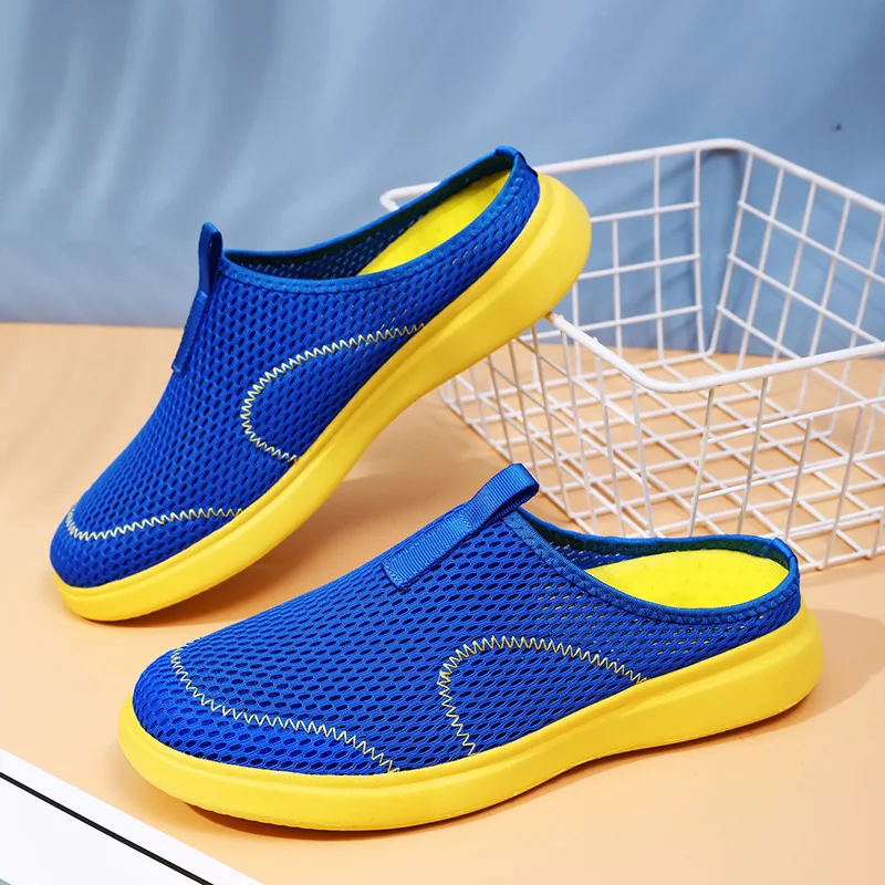 

Мужские Нескользящие шлепанцы, мягкие сандалии для дома и пляжа, тапочки для улицы, большие размеры 39-48