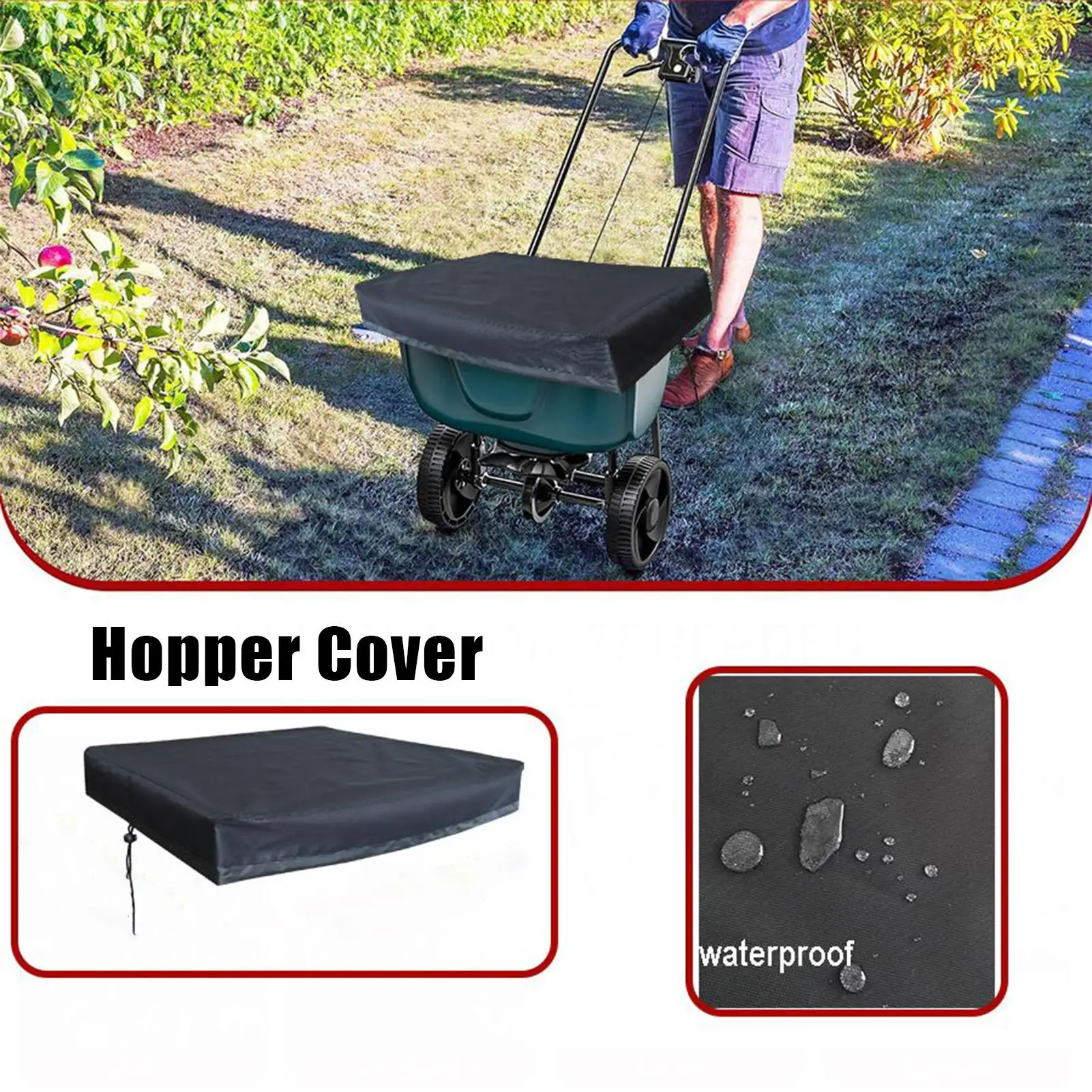 

Hopper Cover Spreader Protector For Gardening Dustproof Fertilizer Hopper Oxford Cloth Cover For Farm Outdoors Yard Agriculture