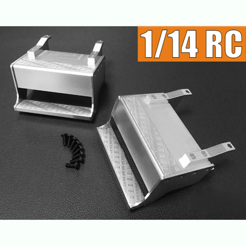 1 Pair Metal Simulation Toolbox Upgrade for 1/14 Tamiya RC Truck King Hauler 56301 56344 LESU RC Truck Car