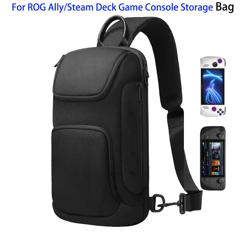 

For ROG Ally/Steam Deck Game Console Storage Bag Waterproof Shockproof Bag Host Charger Connector Controller Protection Bag