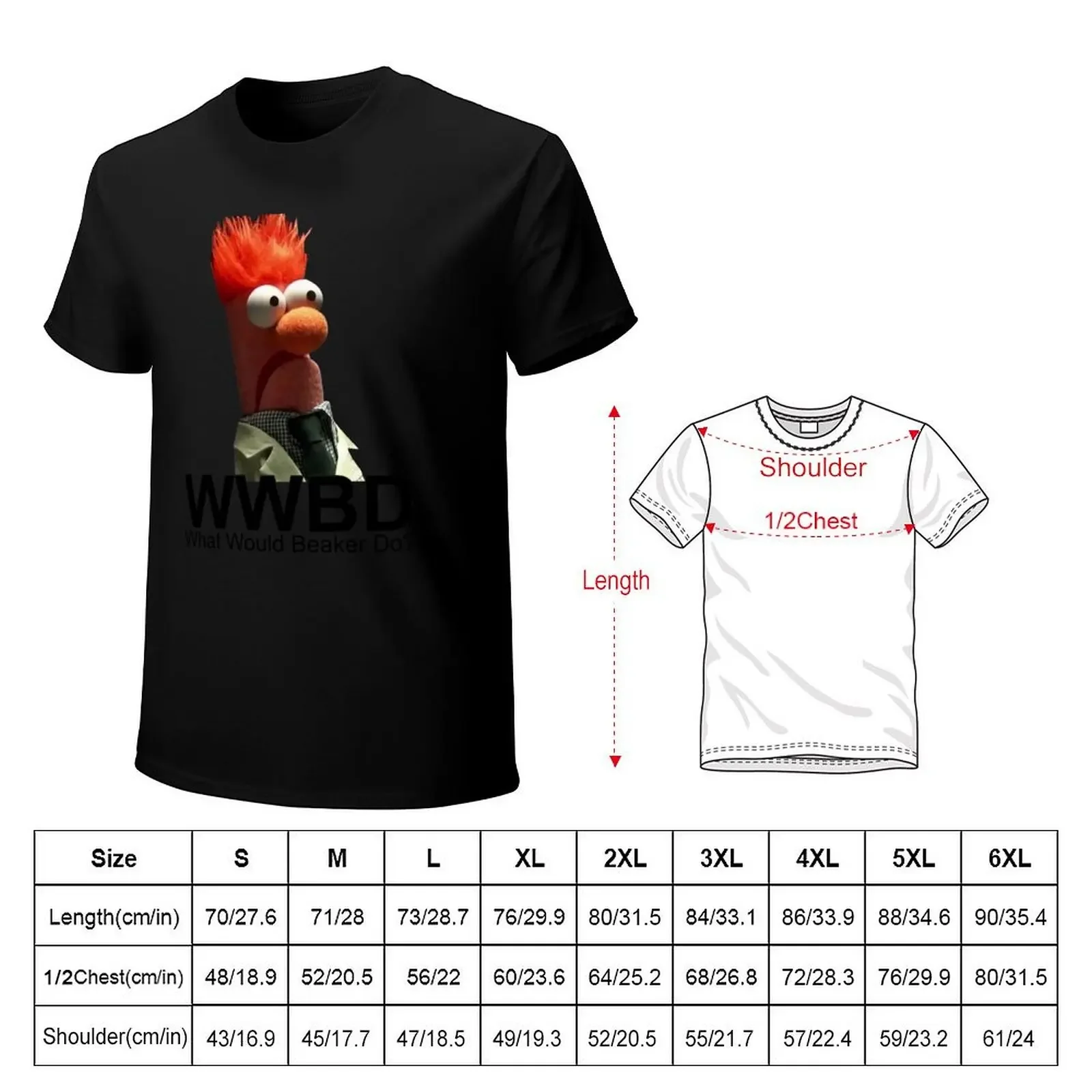 What Would Beaker Do Beaker T-Shirt oversized graphic tee boys whites graphics quick drying mens clothes