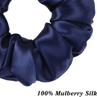 3PCS 100% Pure Mulberry Silk Hair Scrunchies Silk Hair Ties Hairbands Skinny Scrunchies Ponytail Holders Hair Care Accessories - Image 6