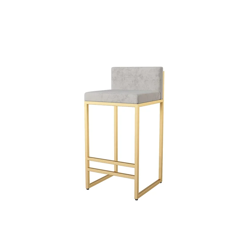 Minimalist Aesthetic Bar Chairs Nordic Stylish Modern Living Room Bar Stool High Quality Cushion