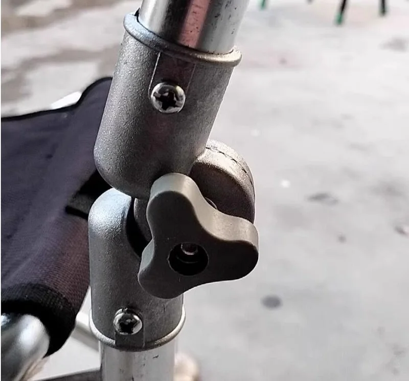 2PCS Chair backrest adjustment gear modification die-casting aluminum connector 25mm tube folding hinge