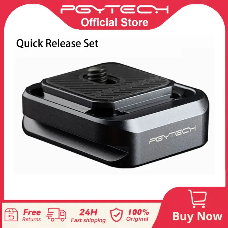 

PGYTECH Quick Release Plate Plus Adapter Arca Swiss Clamp Camera Mount for Sony/Nikon/Fuji/DJI Quick Setup Mount with Tripods