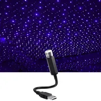 USB Decoration Adjustable Automatic Roof Room Ceiling Decoration Car Roof Star Night Light Projector LED Ambience Galaxy Light