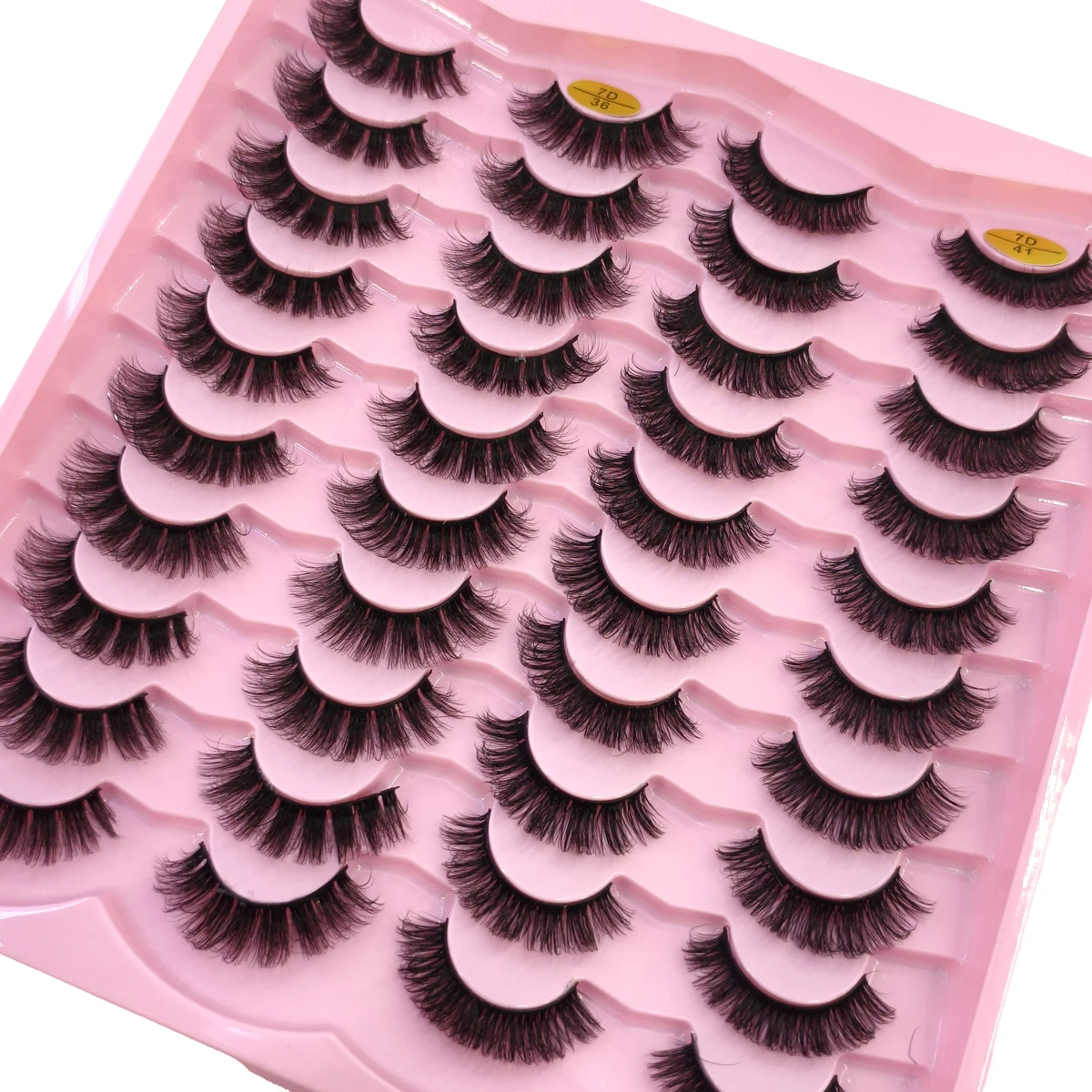 Neue 20 Paar Natürliche Lange 3D Nerz Falsche Wimpern, Künstliche Wimpernverlängerung, Make-up-Set, Nerz-Wimpern, Kurze Wimpern – Detail 8