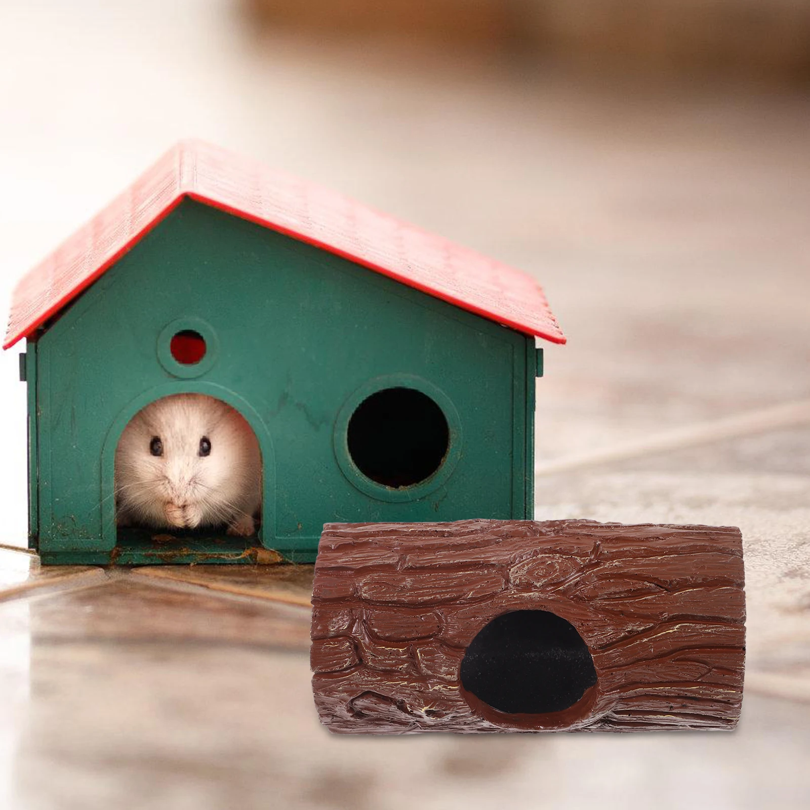 

1 Unit Hamster Hideout Fine Crafted Resin Shelter for Guinea Pig Rabbit Rat Small Pets Hiding Spot Rest Breeding Den