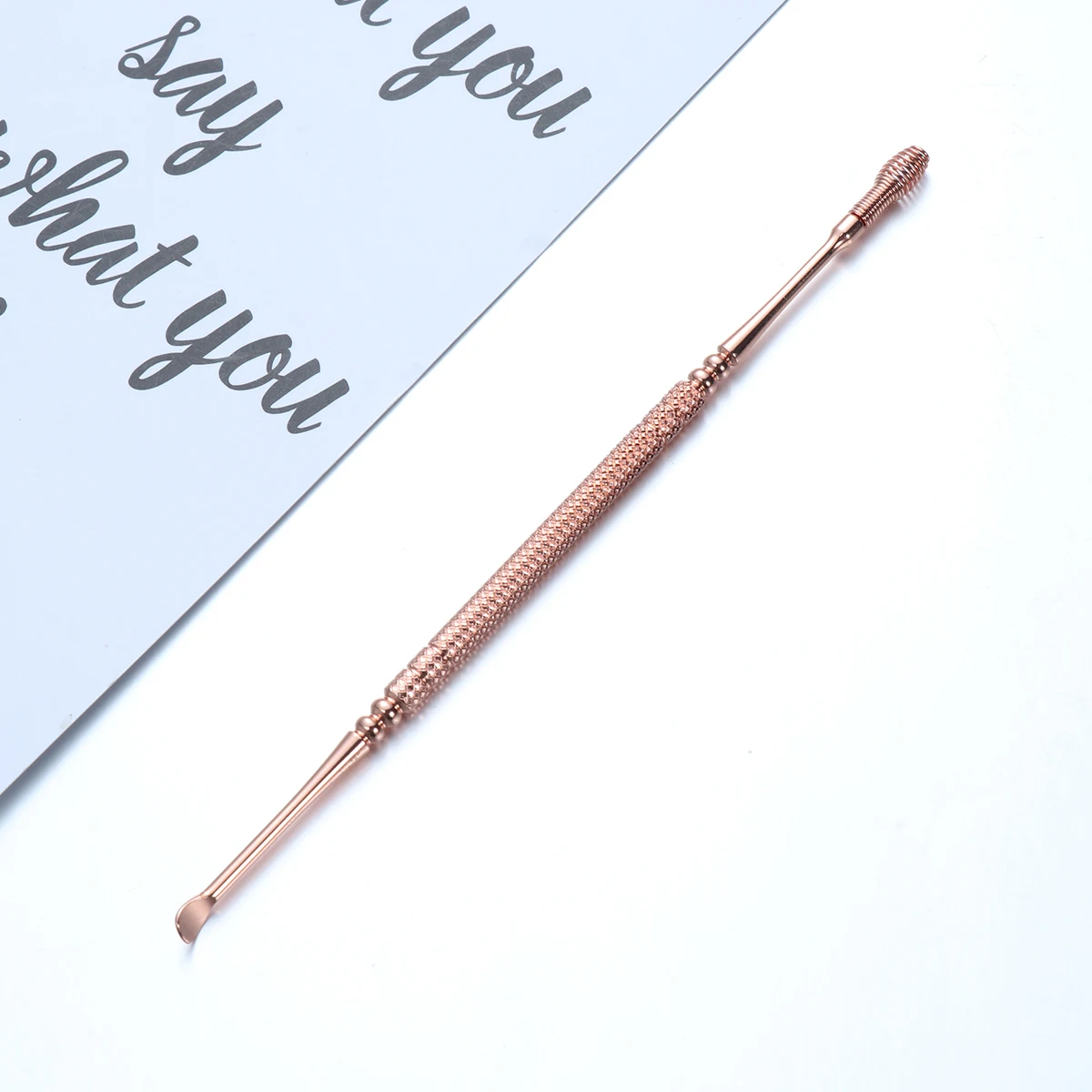 

Ear Spoon Wax Removal Tool Stainless Steel Curette Rose Gold Pick Cleaner Golden