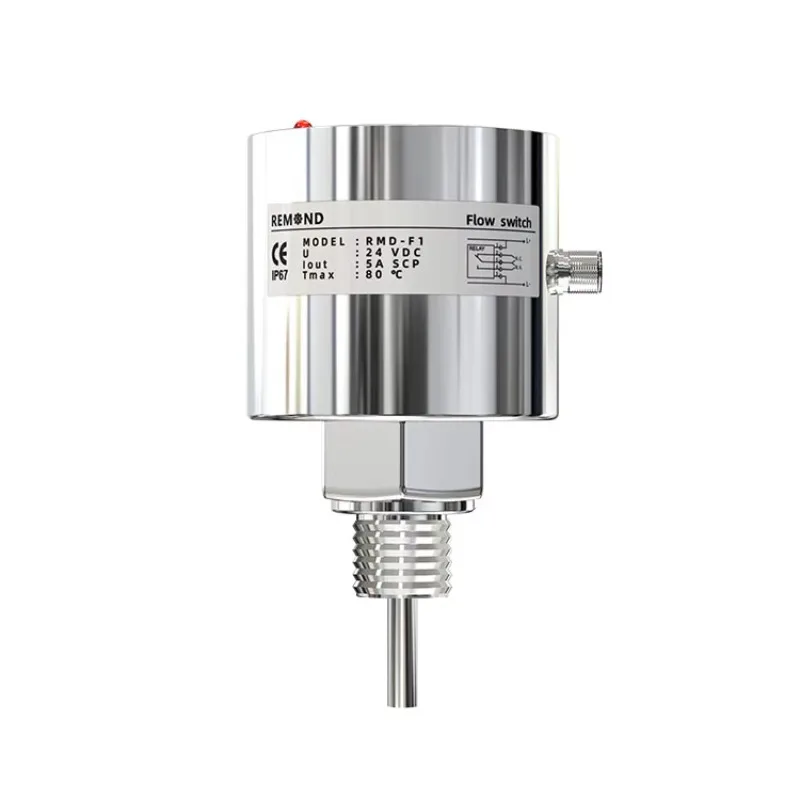 GOOD Thermal Flow Switch Liquid Flow Sensor High Sensitivity 1~10cm/s Accuracy IP67 Stainless Steel 24VDC/220VAC 100bar Cooling