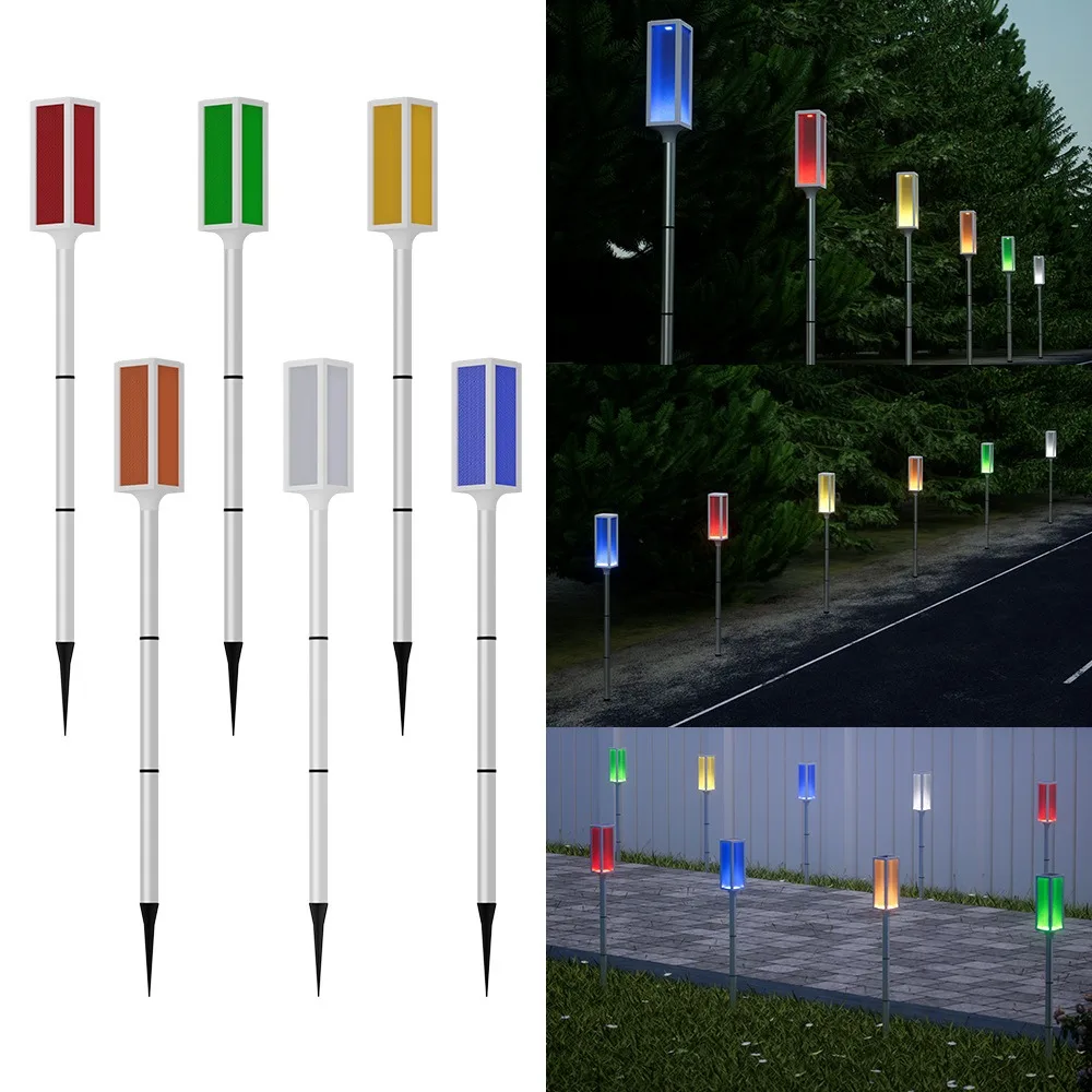 

Led Flashing Solar Barricade Light Warning Light Stainless Steel Traffic Roadside Lights Light Strobe Waterproof