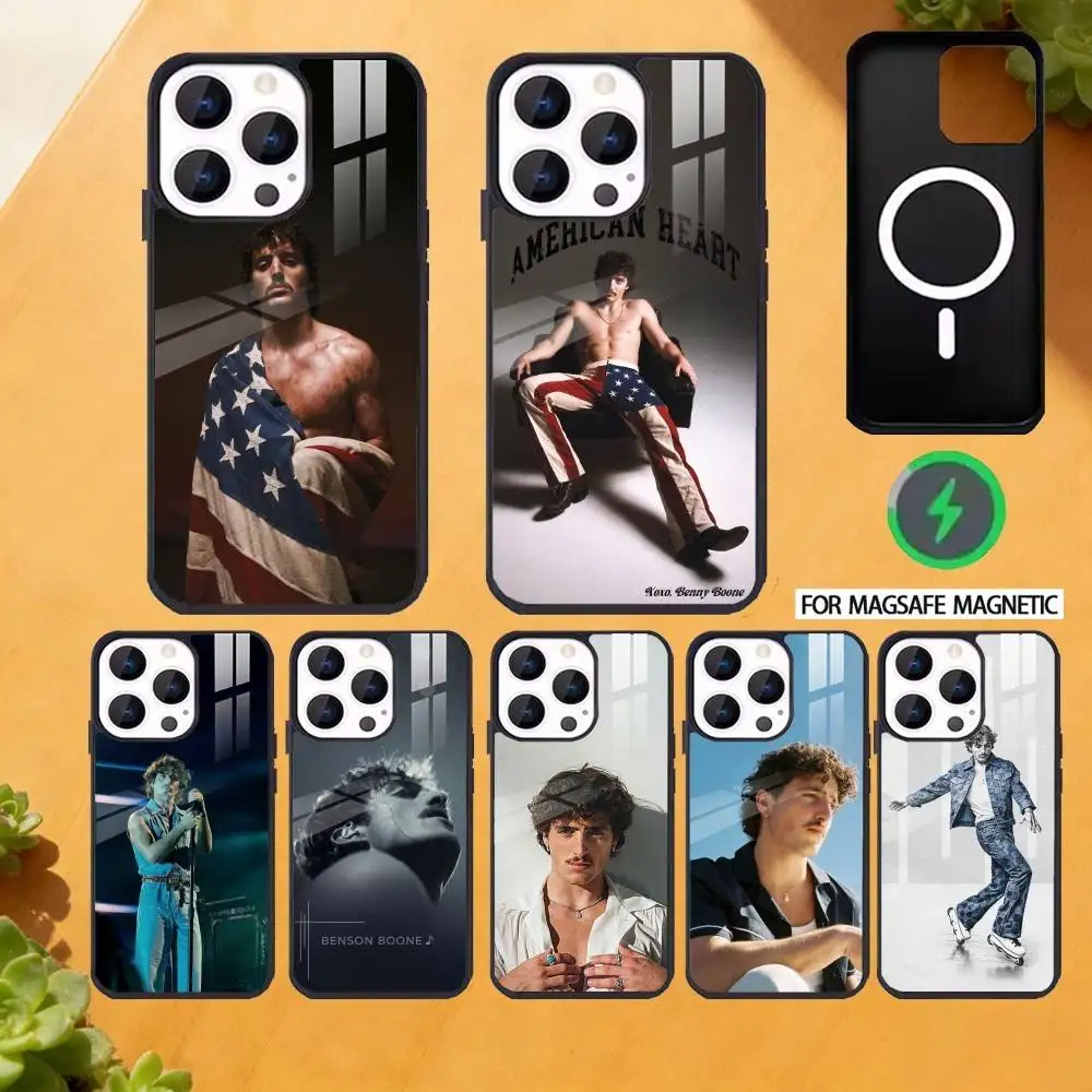 

Singer B-BensonBooneAmericanHeart Phone Case For iPhone17 16 15 14 13 12 Pro Max Plus for Magsafe Mirror Wireless Magnetic Cover