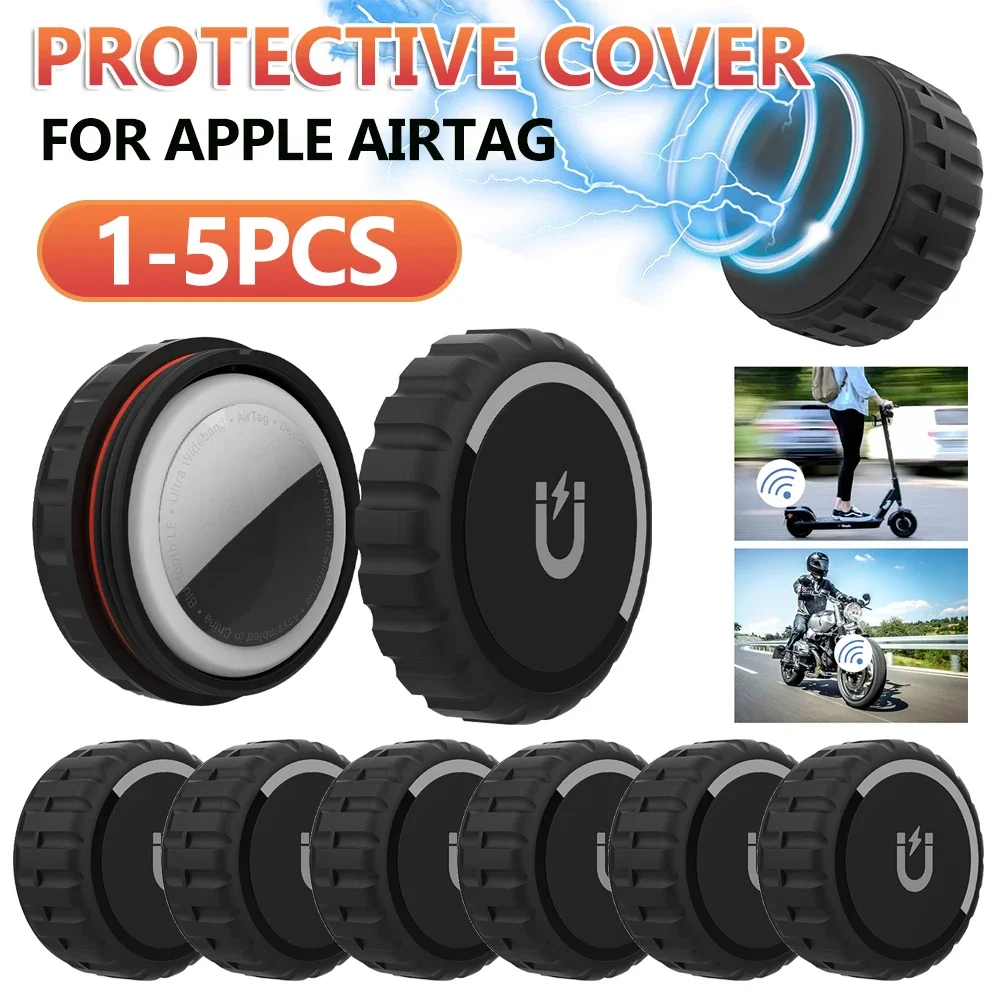 Apple Airtag用ケース 防水 粘着吸盤式 保護ケースホルダー 車 バイク トラック オートバイ用GPS追跡 Airtag対応