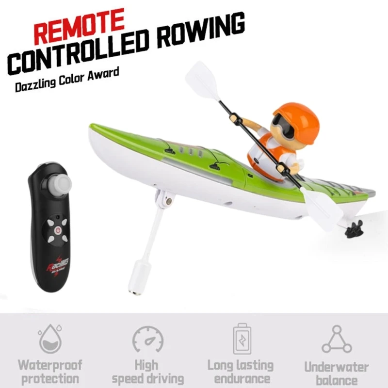 Remote Control Race Boat RowingBoat Speed Boat Toy Children Favor Gift D5QF