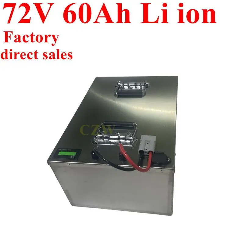 

lithium 72V 60AHwaterproof lithium 72V battery BMS 24S for 8000W 3500W bicycle bike scooter Motorbike Motorcycle + 10A charger