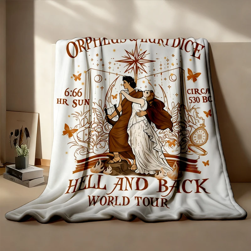 Orpheus and Eurydice Soft Blanket, Greek Myth Aesthetic Comfy Blanket, Light Academia Goddess Pullover