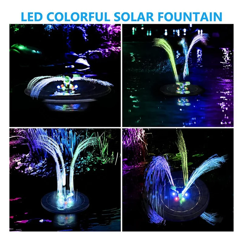 6W Solar Fountain Pump For Water Feature With Cord,Solar Bird Bath Fountain ,Solar Powered Water Fountain For Bird Bath