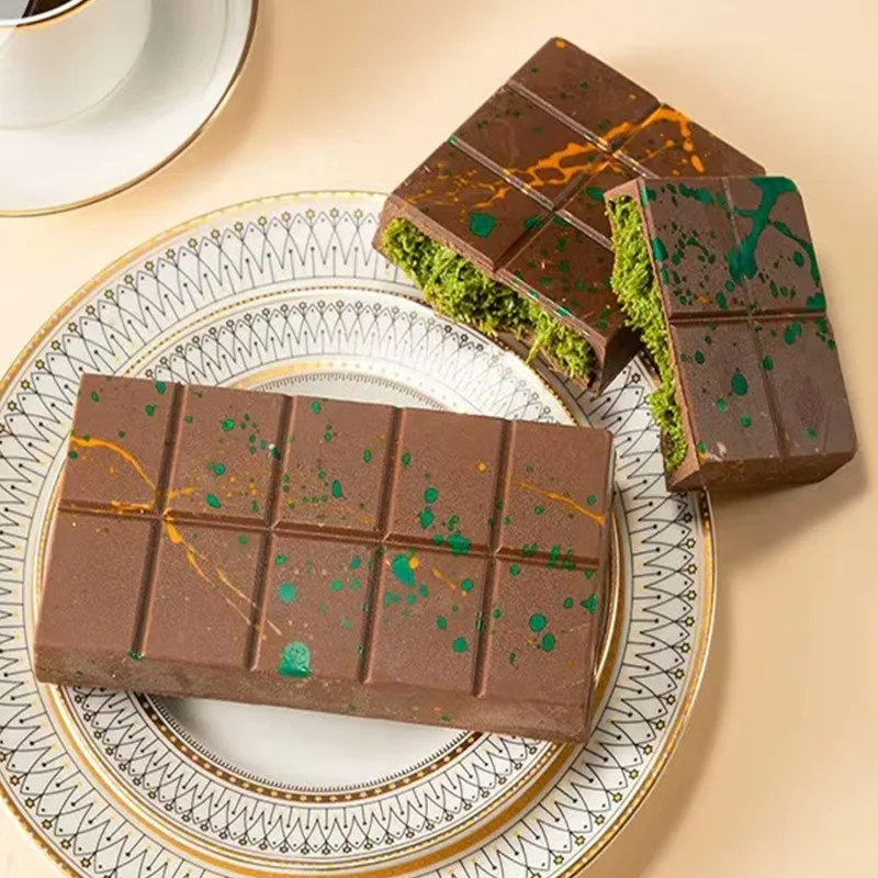 Dubai Chocolate Mold Candy Chocolate Bar Molds Acrylic Bonbons Confectionery Kitchen Baking Pastry Utensils Tools