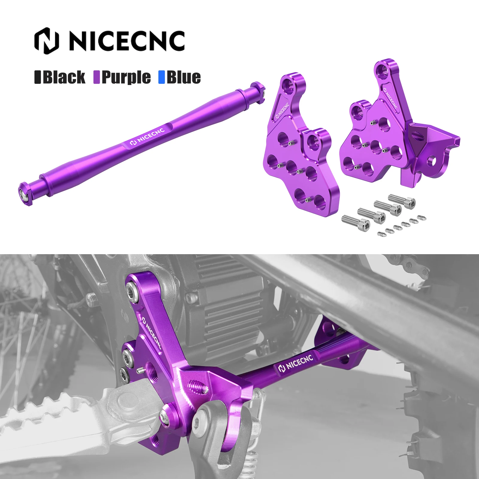 

2025 2024 For Surron Light Bee X S L1E Surron Electric Bike Foot Pegs Mount Bracket Footrest Support Brace Kit Segway X160 X260