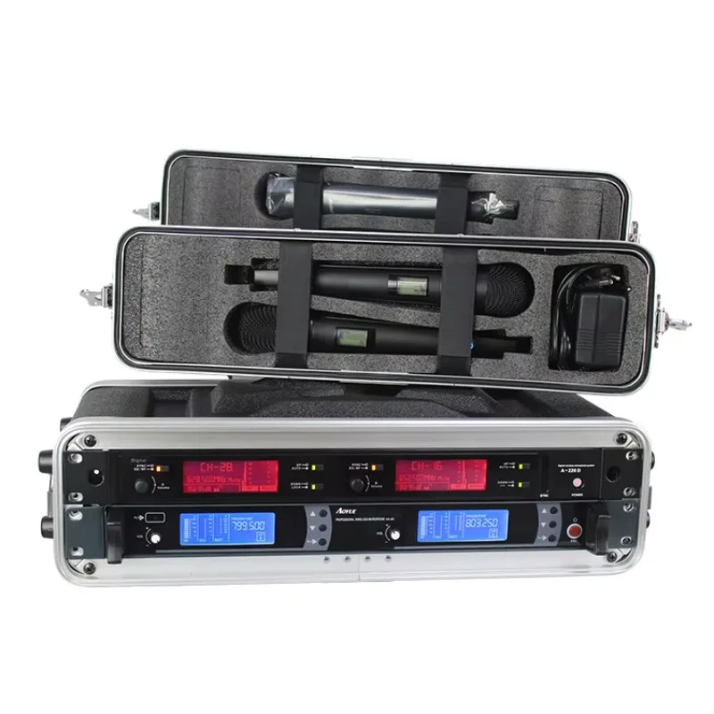 

2u Flight Case for Wireless Microphone Sound Audio System