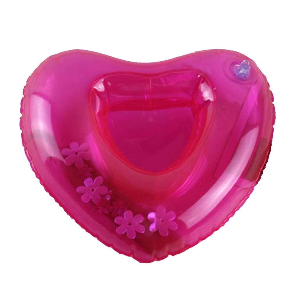 Heart Shaped Floating Cup Holder Multifunction Swimming Pool Drink Floats Creative Kids Bath Shower for Swimming Pool