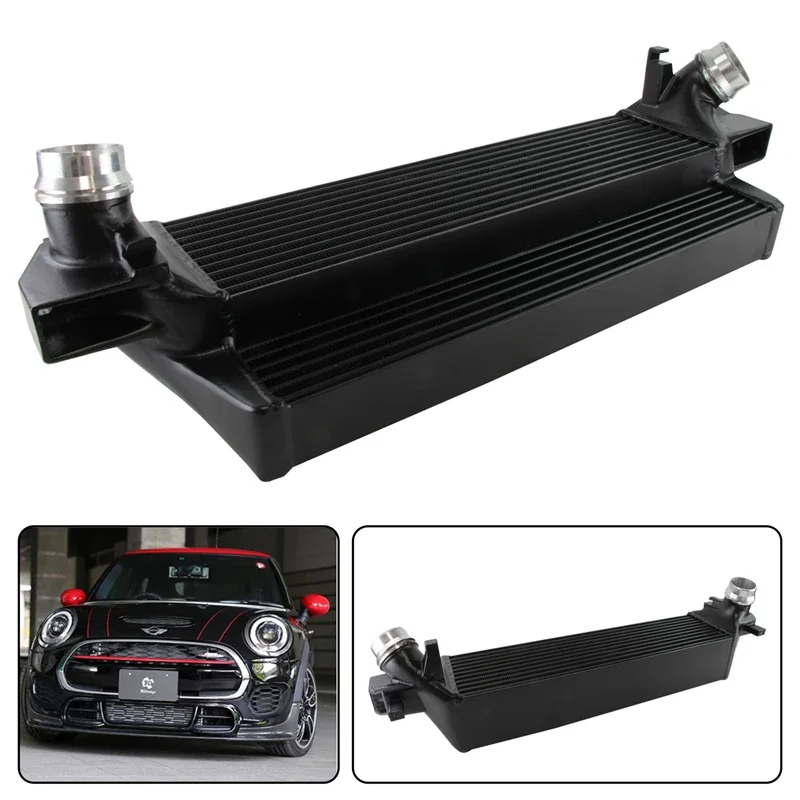 Tube&Fin Black/Silver Tuning Intercooler Competition Front Mount for BMW MINI Cooper S SD F54 F55 F56 F57 F60 B37 B47 2014+