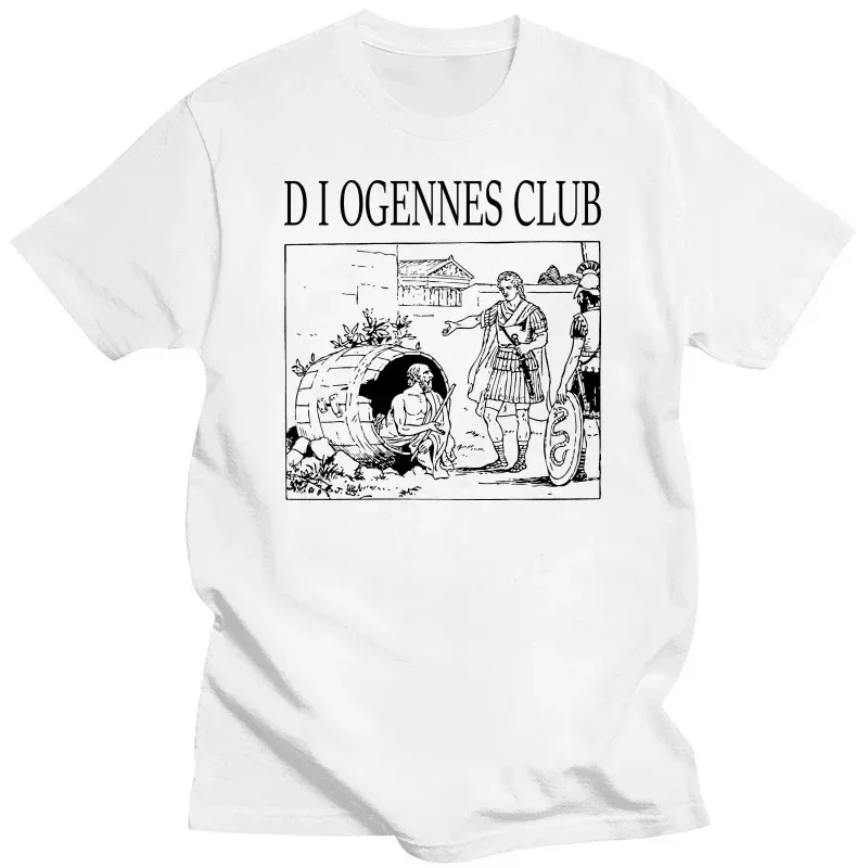 Funny Philosophy Print TShirt Alexander The Great Cynic Diogenes Club Men T-Shirt Ancient Greek Philosopher Diogenes Syndrome