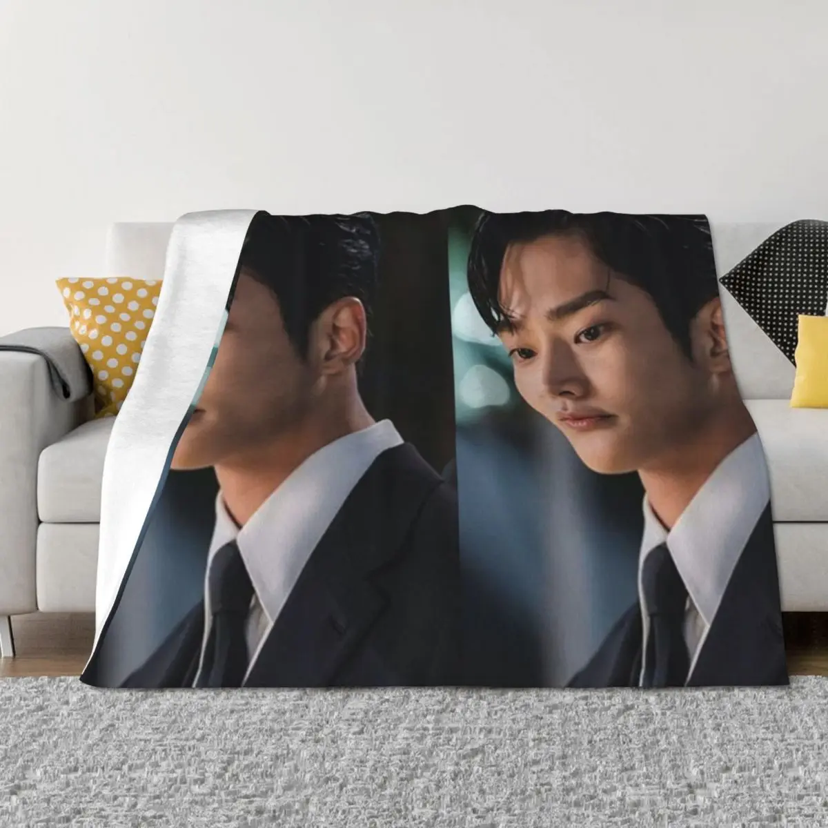 

Rowoon actor Throw Blanket manga Fashion Sofas Moving Flannel Blankets