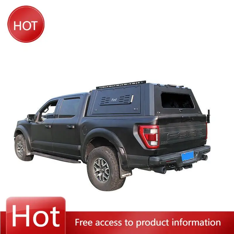 

New Hard Type Aluminum Alloy Topper Camper Pickup Tonneau Cover 4x4 Pickup Truck Canopy for Dodge Ram 1500 Truck