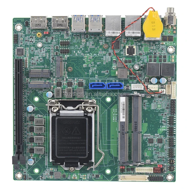 Utilizzo di schede madri Mini ITX di DFI Scheda madre incorporata CMS101 CMS103 Forniamo soluzioni totali progettate per PC di pannelli industriali