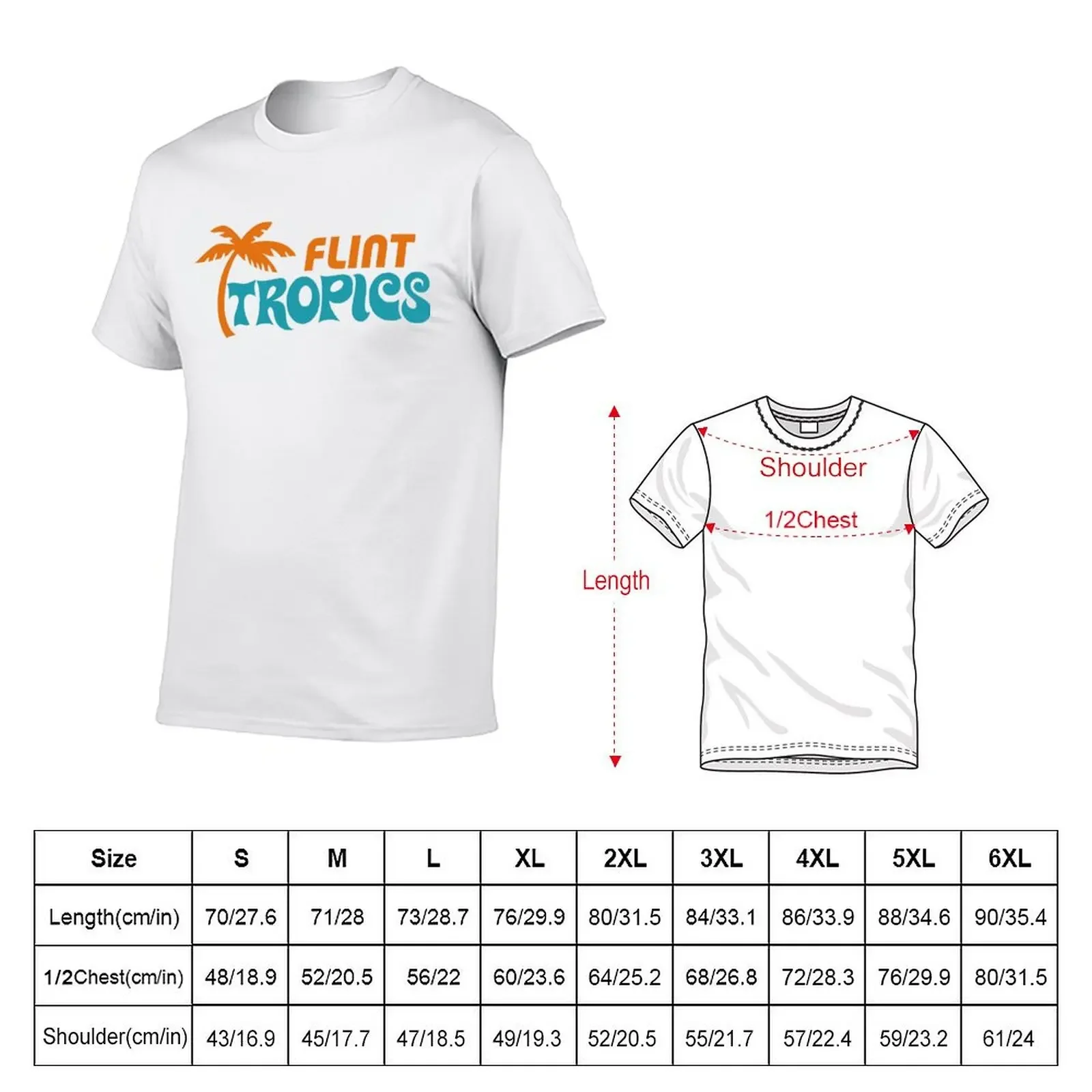 Flint Tropics (Semi-Pro) Jersey T-Shirt vintage anime shirt plain t shirt for men