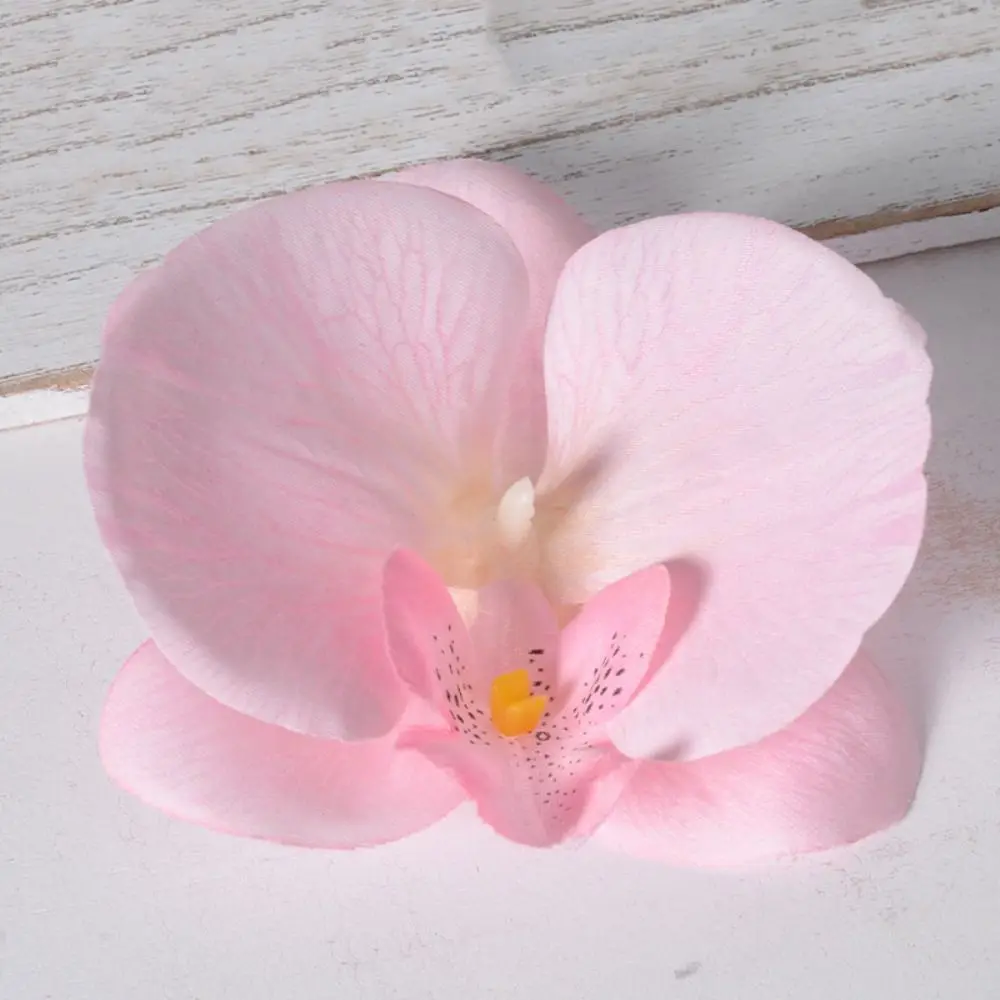 DIY Phalaenopsis Flower Head Handmade 11cm Artificial Butterfly Orchid Flowers Wedding Christmas Decoration Lovely
