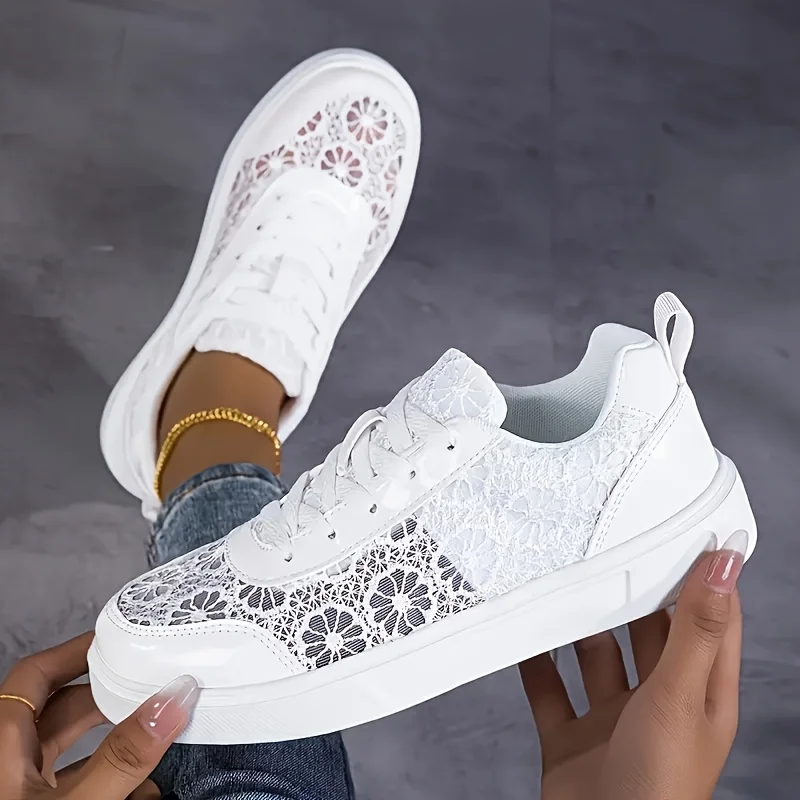2026 Women’s Lace Mesh Platform Sneakers 5