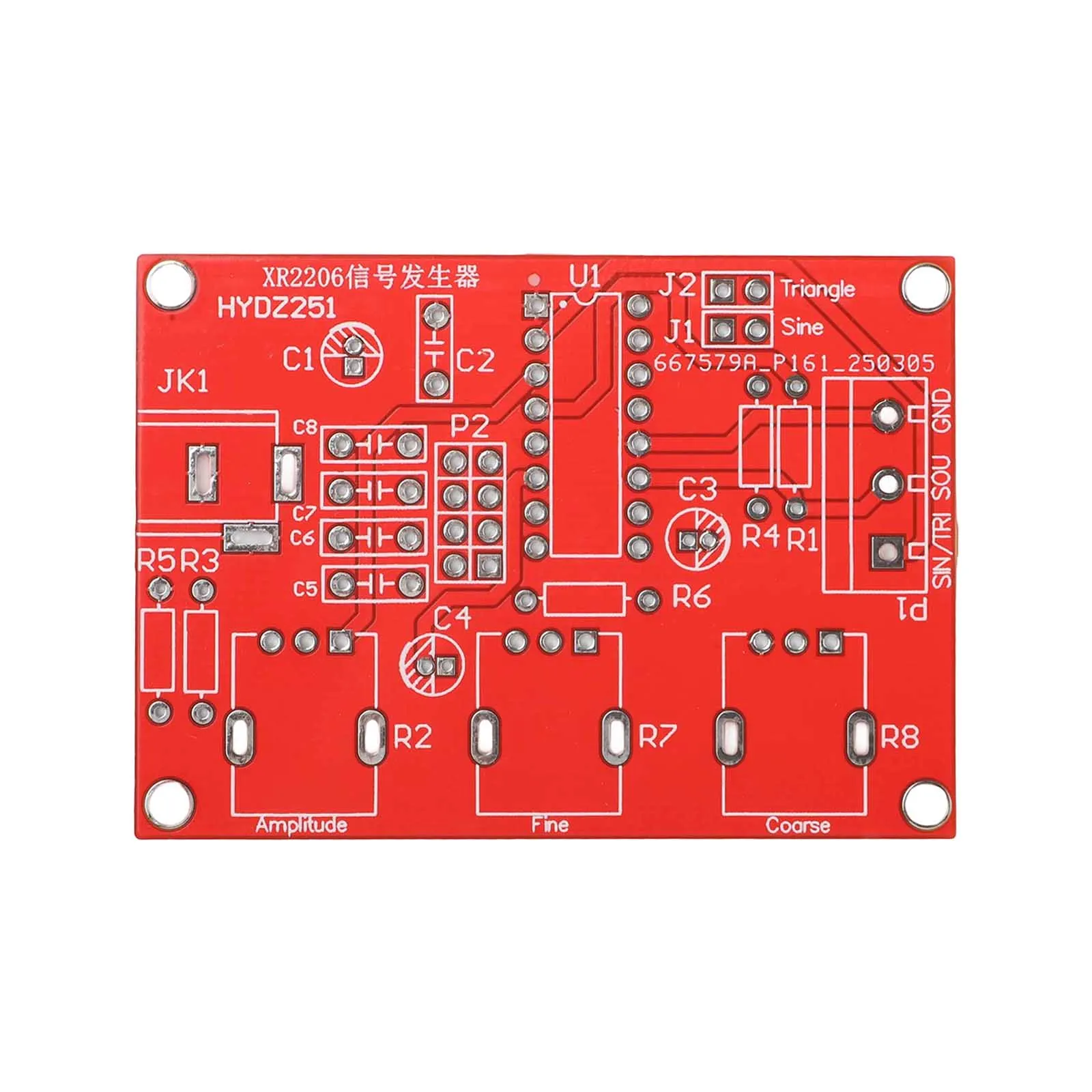 Signal Generator DIY Kit with Shell Frequency 1Hz to 1MHz Sine Triangle Square Waveforms for Electronics Debugging and Testing