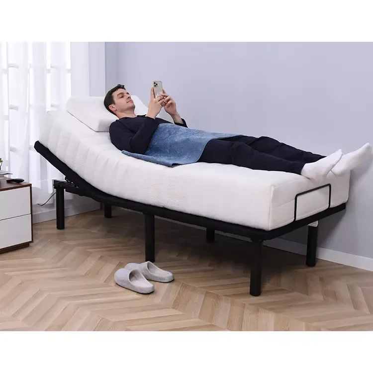 Lifting bed frame intelligent care bed 90 wide electric folding bed