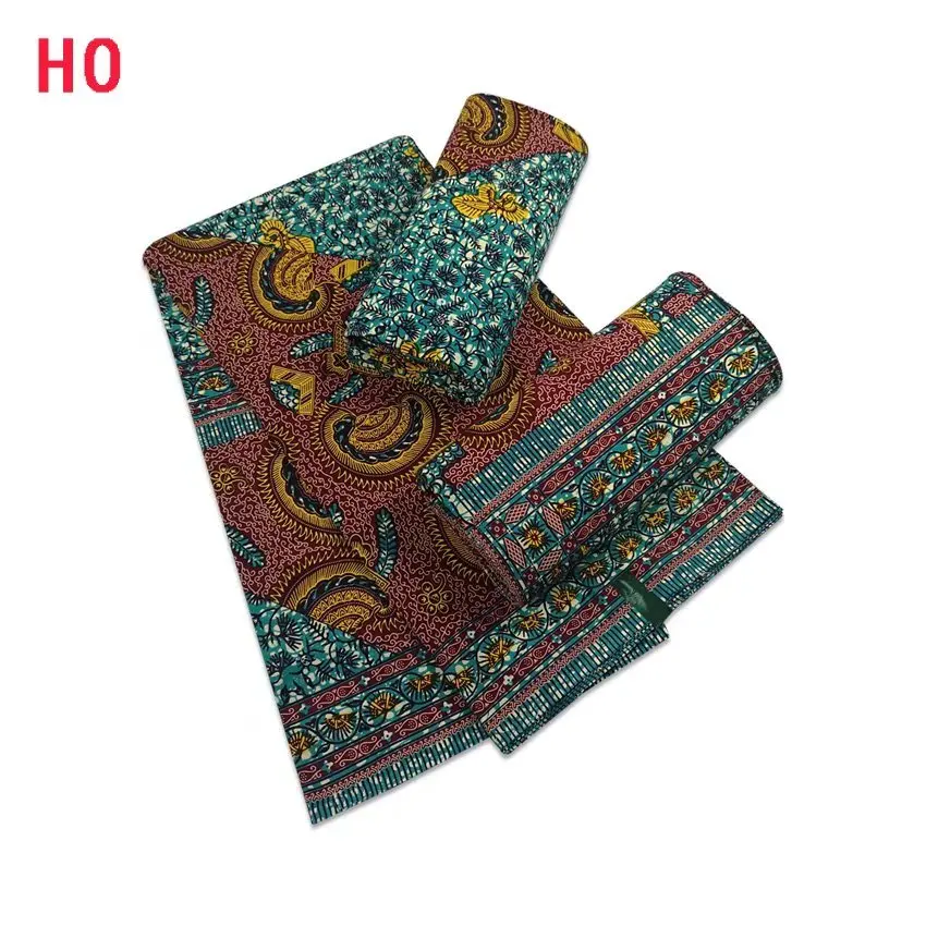 Original 100% Cotton African Real Wax Fabric Soft Guaranteed Veritable Ghana Nigeria Style High Quality Ankara Wax Batik Fabric