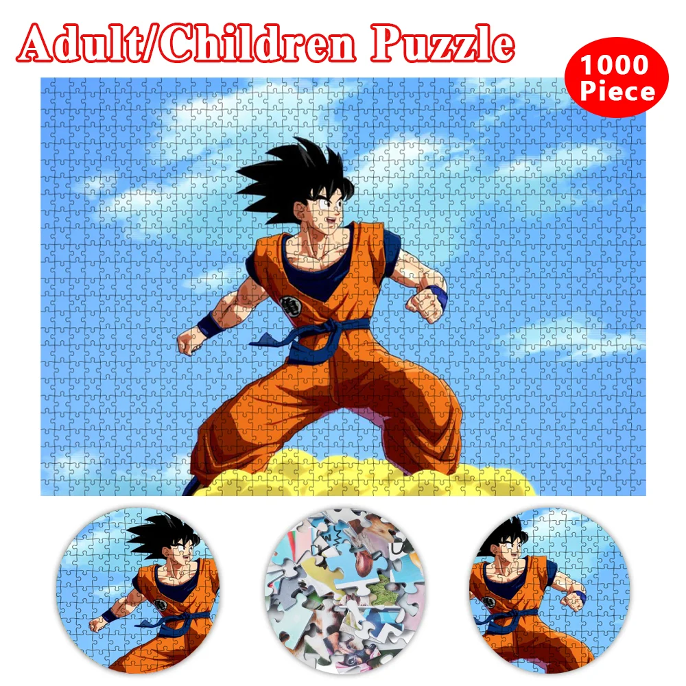 

Dragon Ball Jigsaw Puzzle 1000 Pieces Educational Toys Brain Teaser Puzzles for Adults Kid Fun Montessori Board Games Wall Decor