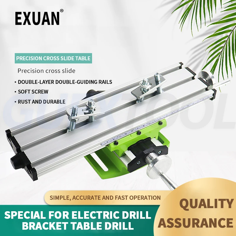 

Mini Precision Milling Machine Worktable Multifunction Drill Vise Fixture Working Table Cross Slide Table Electric Drill Bracket