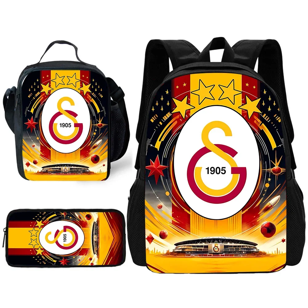 男の子と女の子のための学校のスポーツバックパック、ランチバッグ、ペンシルバッグ、サッカークラブ、g-ガラタサレイ、最高のギフト