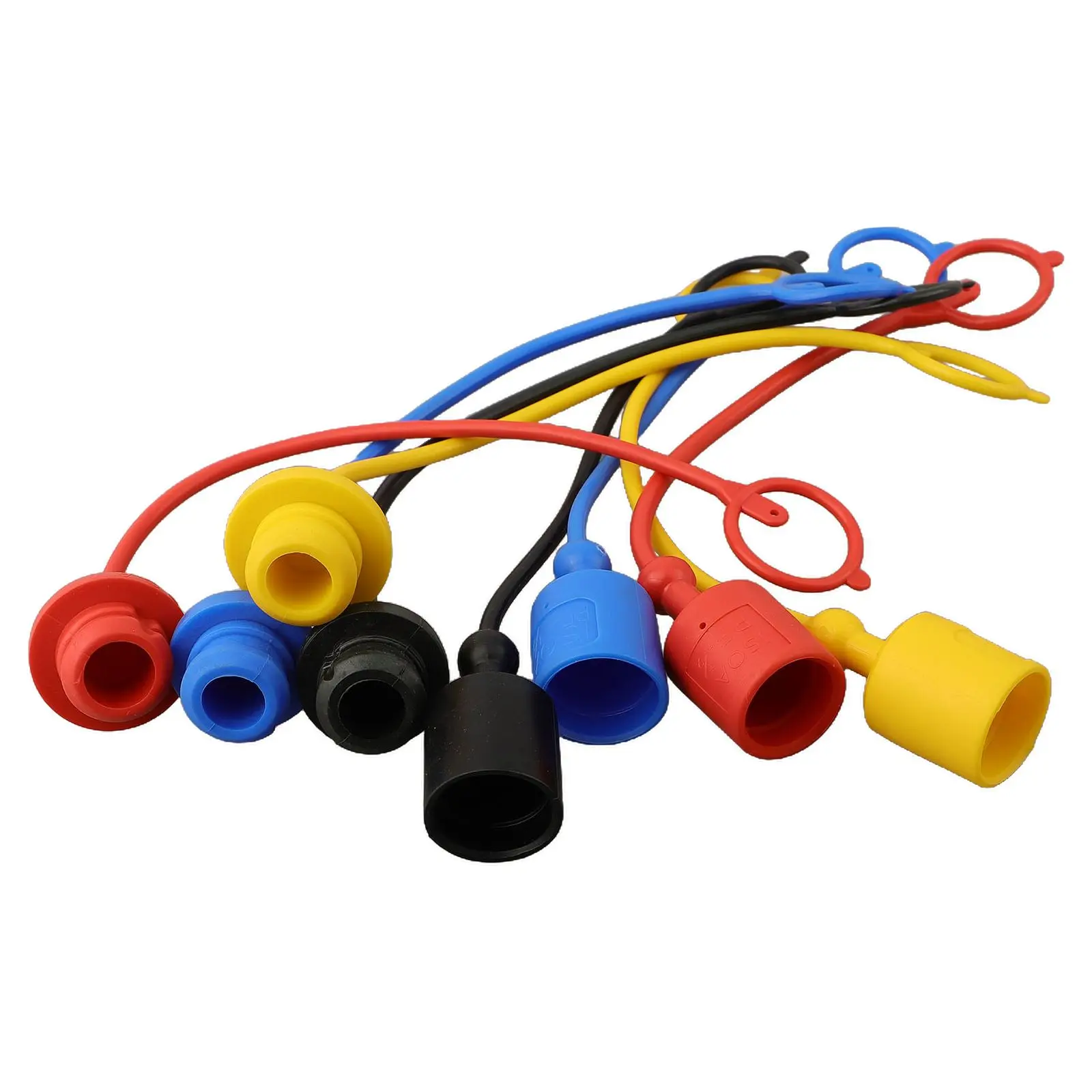4set di accoppiatori rapidi idraulici per PARKER6600 AEROQUIP5600 per HANSEN per HA15000 tappo antipolvere maschio in gomma PVC con coperchio femmina