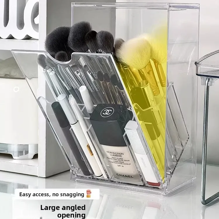 

Пылезащитный органайзер для хранения косметики: тубус-контейнер для помады, карандашей для бровей, разделитель для настольного хранения косметики