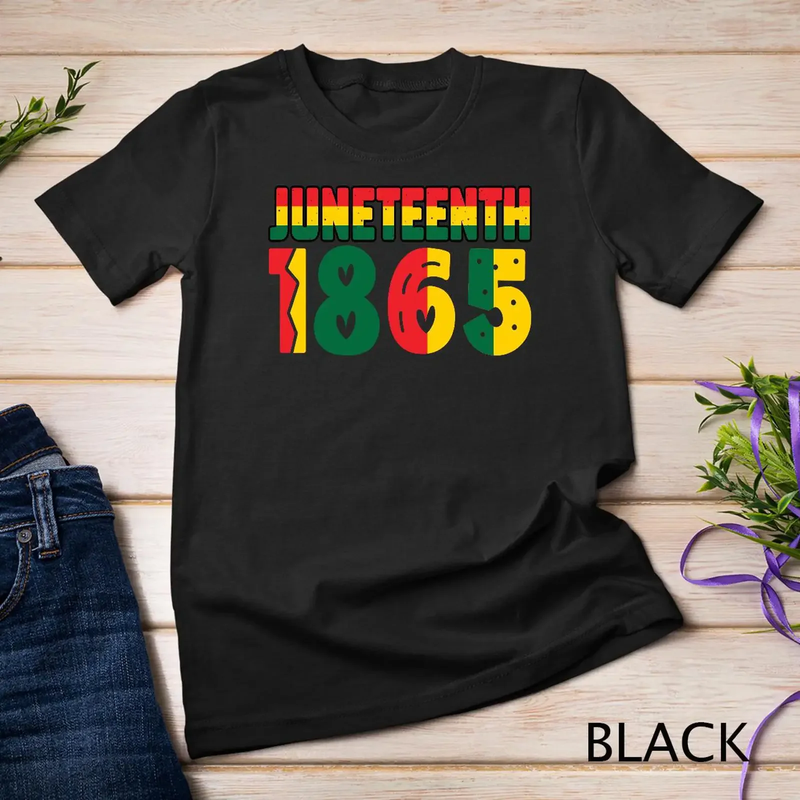 T-shirt et sweat-shirt vintage respirant pour homme, polyvalent, pour la commémoration du Jour de la Liberté du 1865 (Juneteenth), symbolisant l'héritage et l'unité.