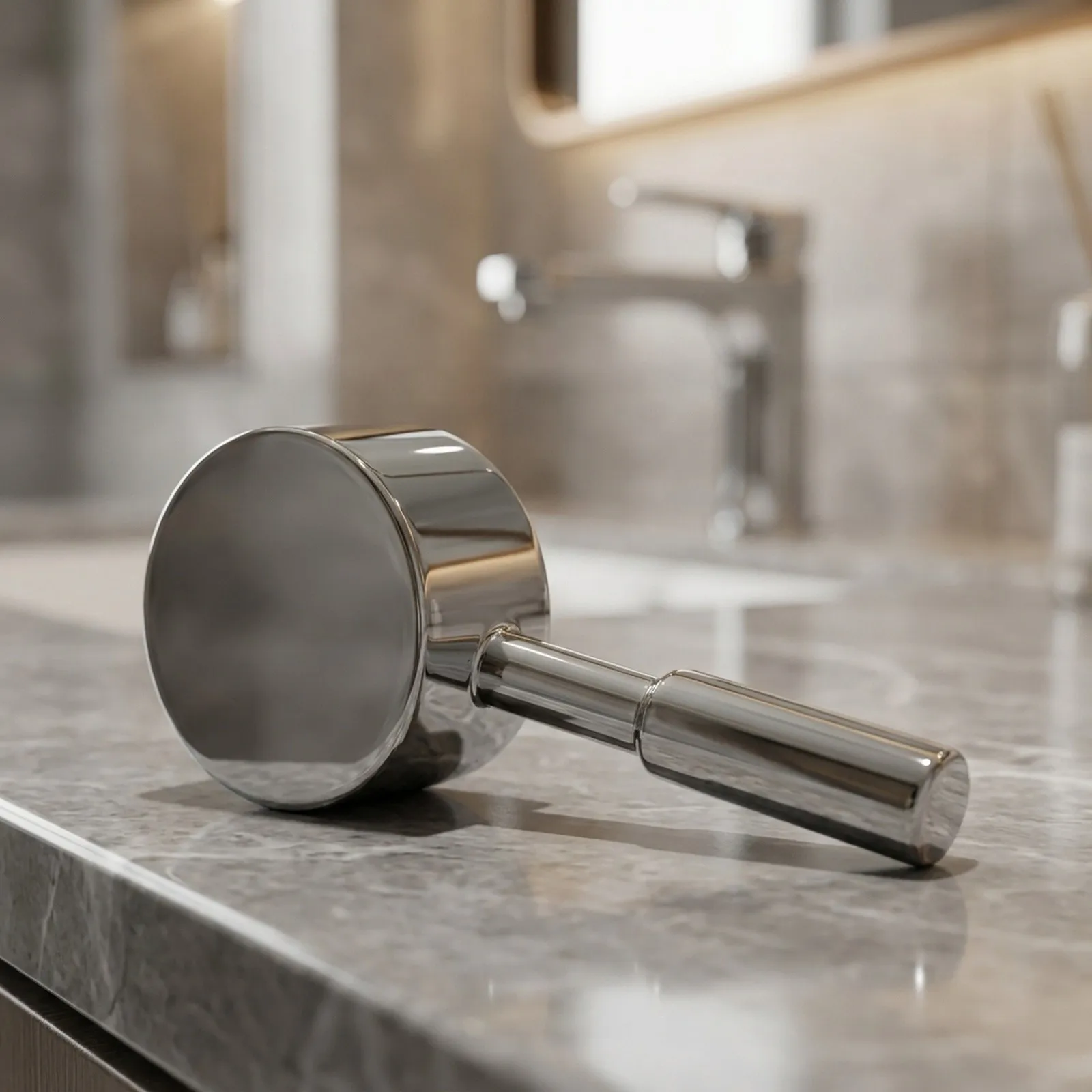 Bathroom Upgrade Shower Mixer Handle Replacement Handle Zinc Alloy Construction Easy Installation For 40mm Cartridge