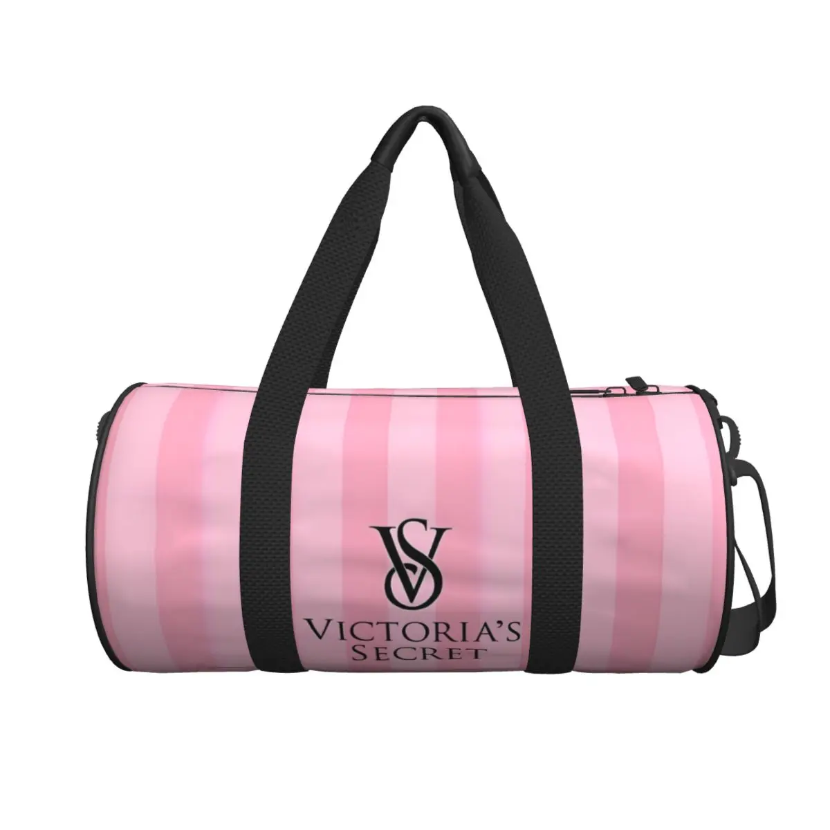 Pink-Victoria-S-Love-Secret-Style Women Men Round Large Capacity Travel Duffel Bag Carry On Luggage Bag Men Tote