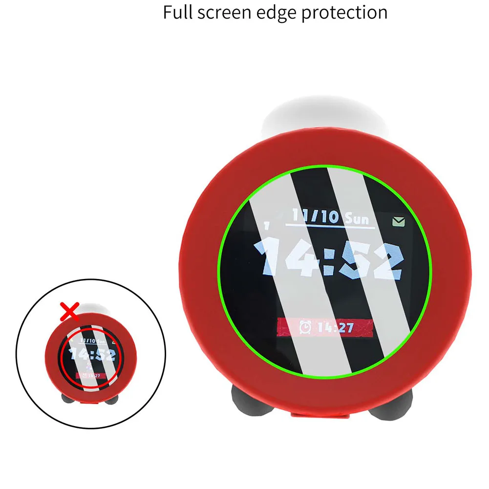 7.3*7.3cm PET Screen Protector Anti-Scratch PET Screen Protector For Nintendo Sound Clock Alarmo Bubble-Free Consumer Electronic